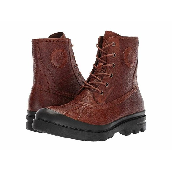 POLO RALPH LAUREN Udel Men\'s Size 7.5 Brown Leather Boots NEW main image 10